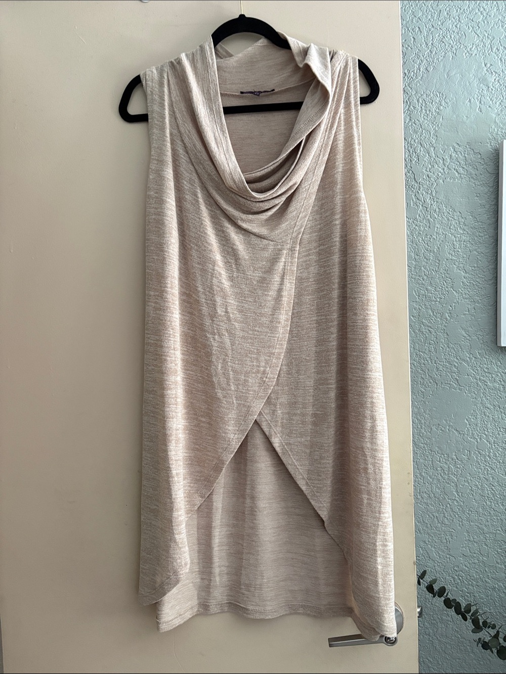 Olivia Sky Neutral Knit Top in Light Beige